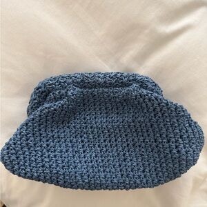 LOFT Blue Crocheted Clutch